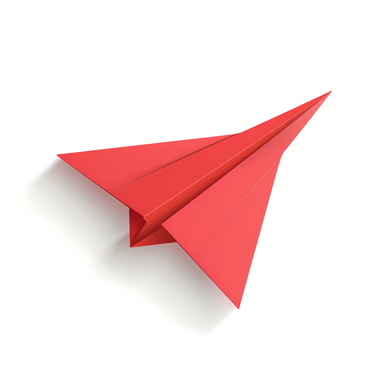 Paper Airplane,Red Paper Airplane,Sky