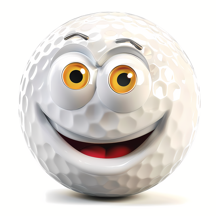 3d Cartoon,Ball,Golf Ball