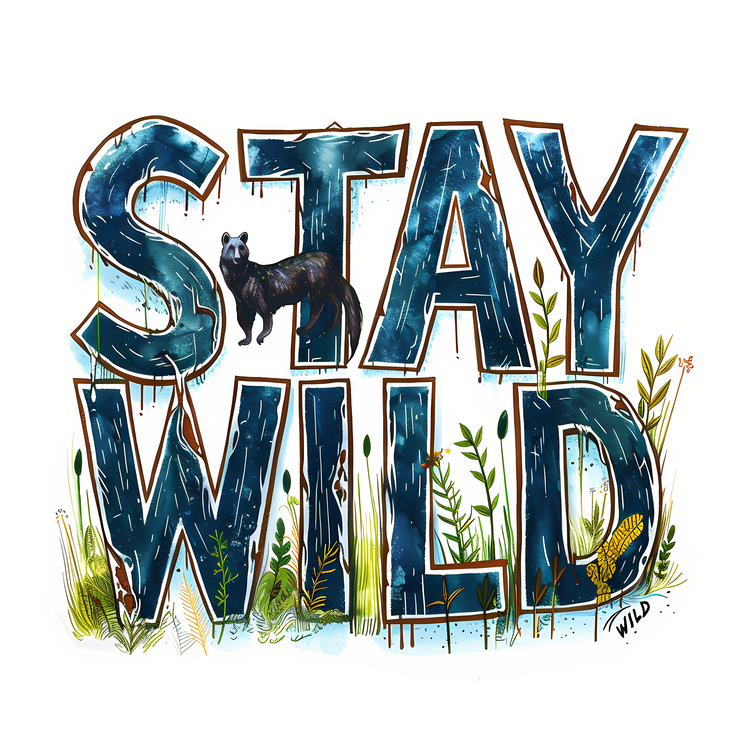 Stay Wild,Digital Art,Wild Animals