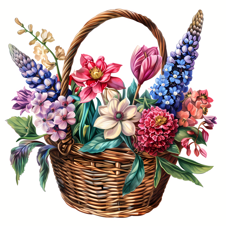 May Day,Flower Basket,Floral Arrangement