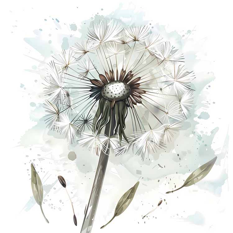 Dandelion,Seeds,White