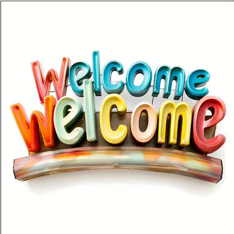 Welcome,Colorful,Sign