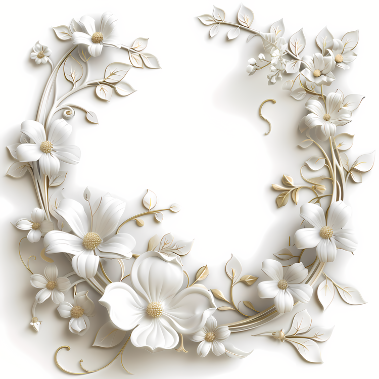 Wedding Decoration,Flower Wreath,White Flowers