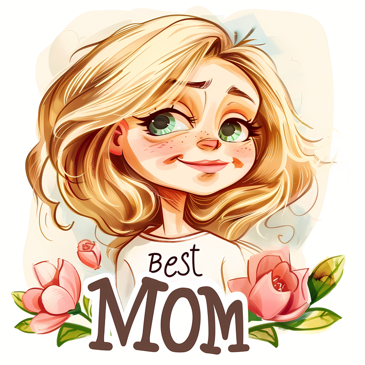 Best Mom,Human,Cartoon