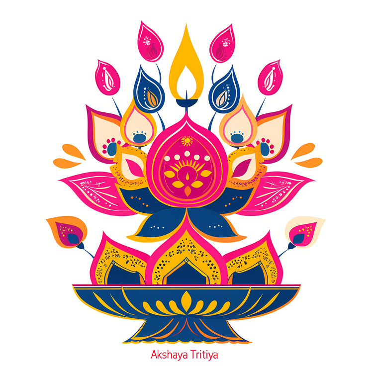 Akshaya Tritiya,Floral,Vibrant