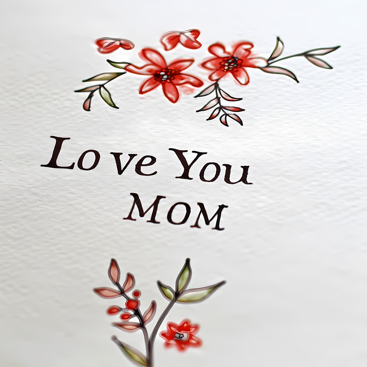 Letter For Mom,Love Mom,Flowers