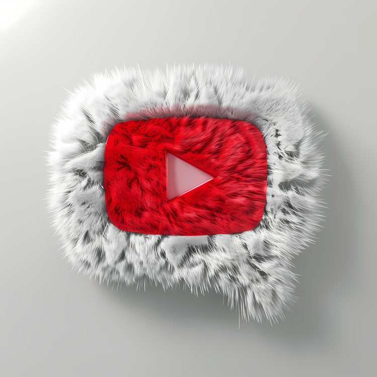 3d Fuzzy Logo,Youtube Video,Furry Background