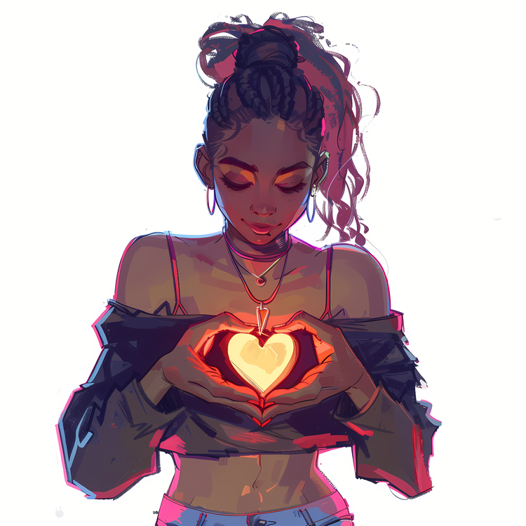 Heart Gesture,Person Holding Heart,Woman With Heart In Hand