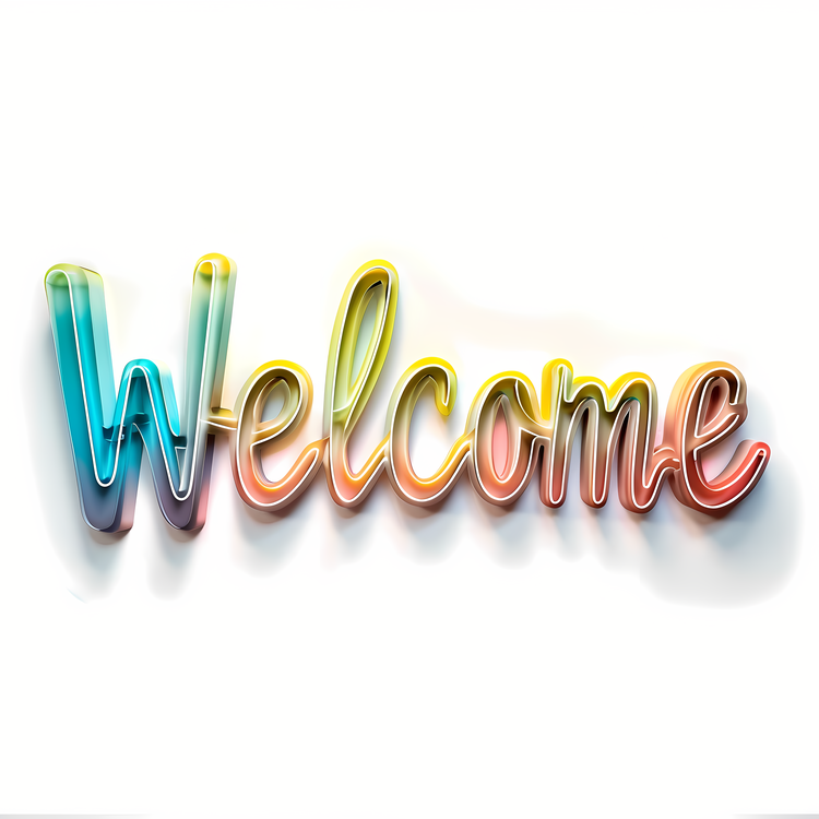 Welcome,Sign,Colorful
