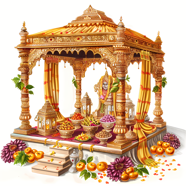 Hindu Wedding,Decorations,Hindu Temple