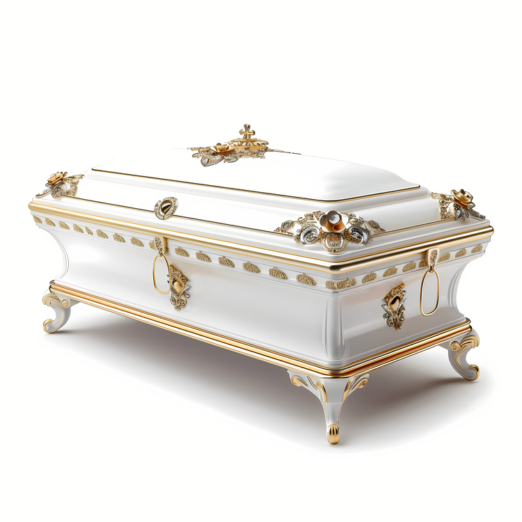 Funeral,White Casket,Ornate PNG Clipart - Royalty Free SVG / PNG