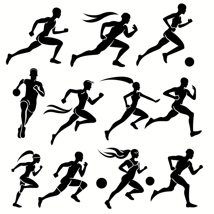 Sports,Silhouette,Running