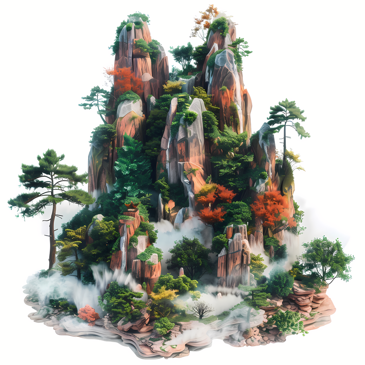 China Nature,Rocky,Woodsy