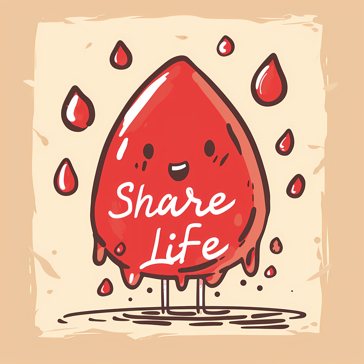 World Blood Donor Day,Cartoon,Cute