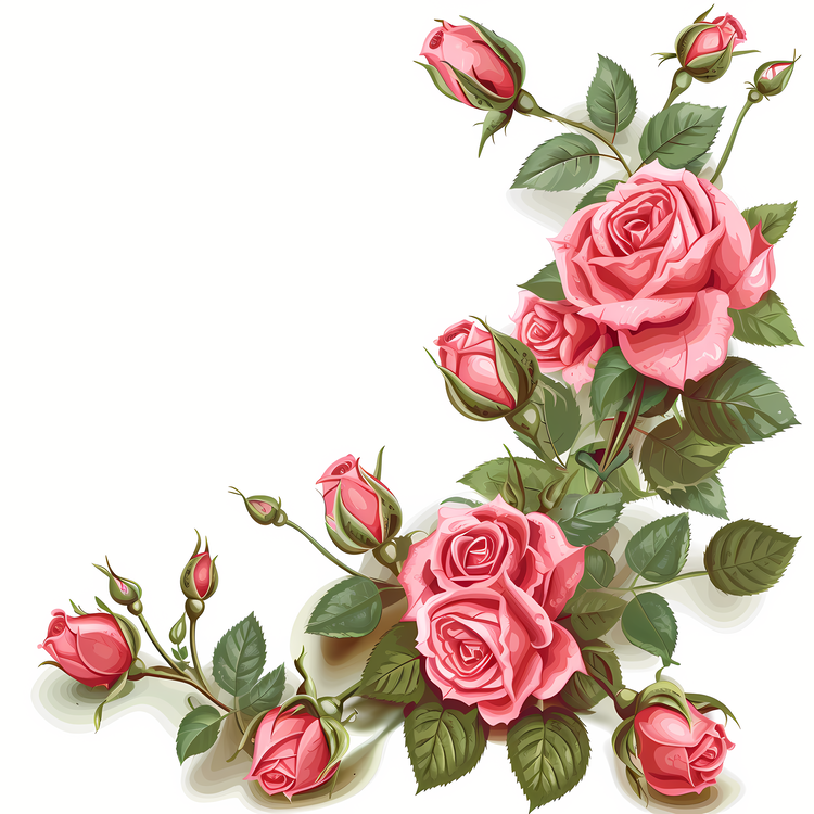 Roses Garden,Pink Roses,Vintage