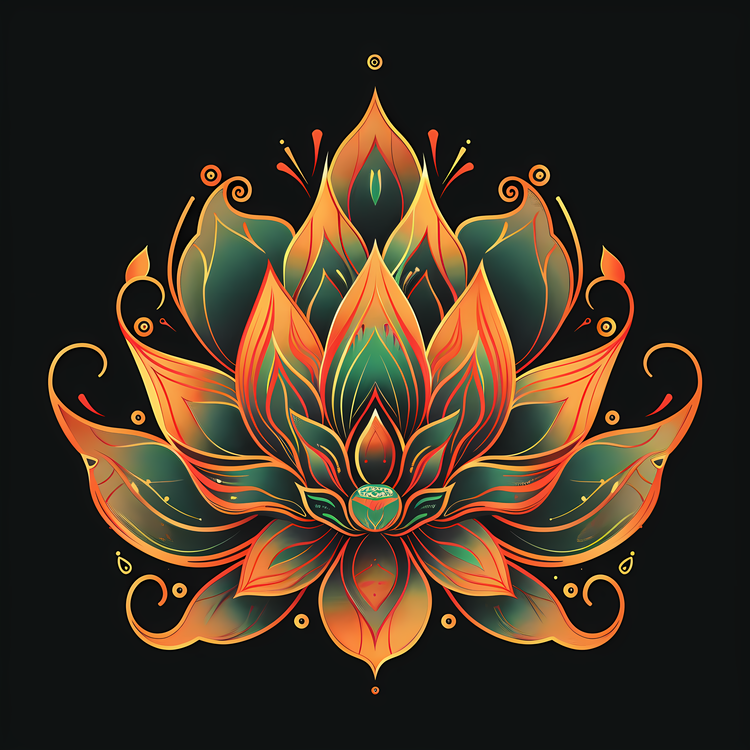 Fine Art Design,Lotus Flower,Spiritual Symbolism