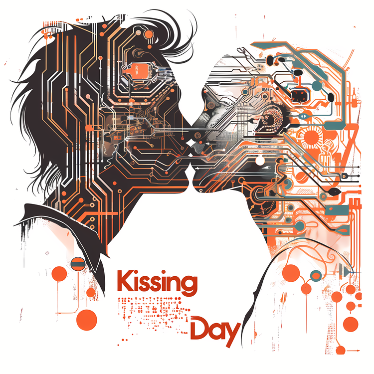 International Kissing Day,Digital Art,Technology