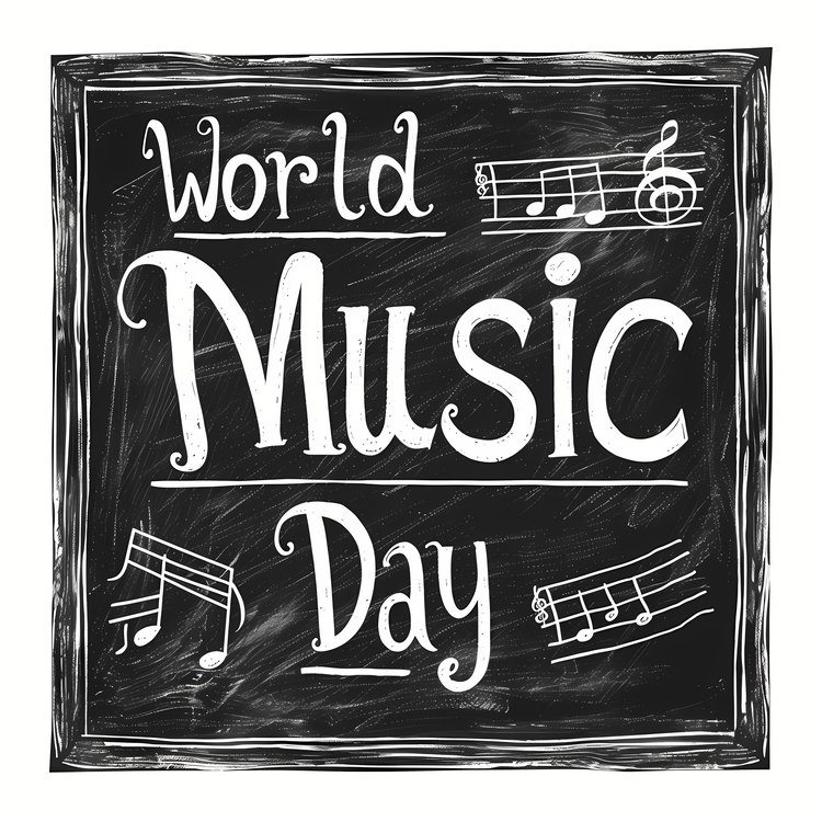 World Music Day,Chalkboard,Music