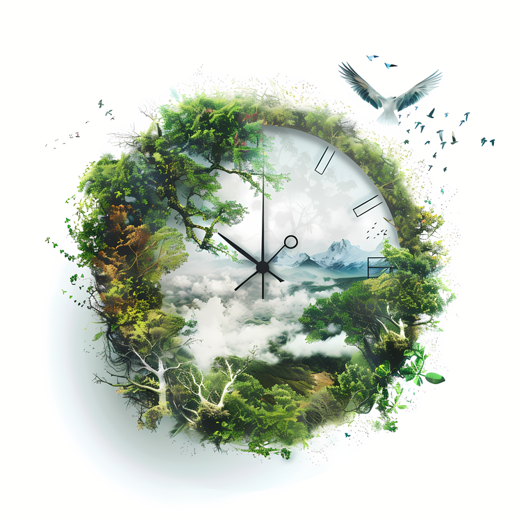 Nature Clock,Greenery,Nature