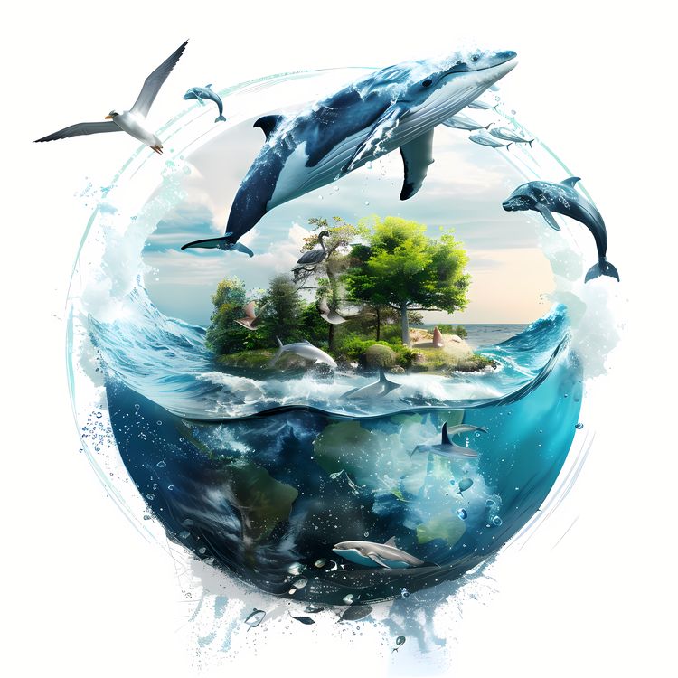 World Oceans Day,Dolphin,Ocean