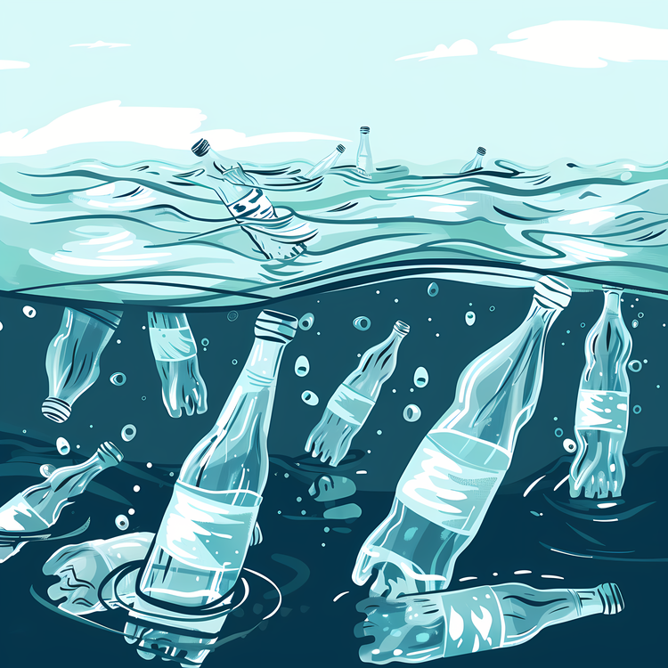 Ocean Plastics Pollution,Trash,Litter