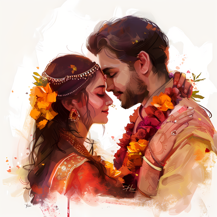 Hindu Wedding,Indian Wedding,Bride And Groom