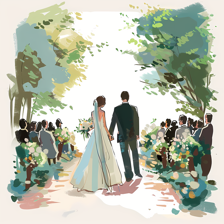 Outdoor Wedding,Wedding,Bride And Groom