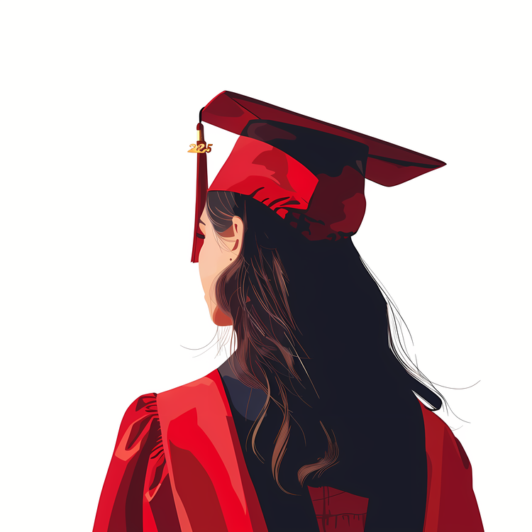 Graduation,Graduate,Red Gown