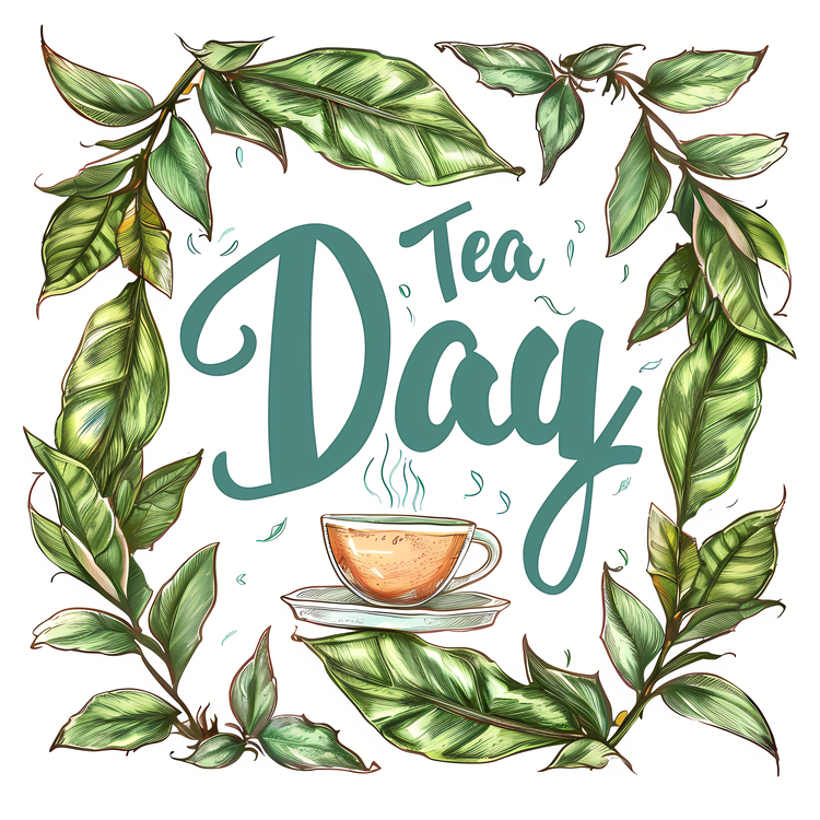 International Tea Day,Tea,Watercolor