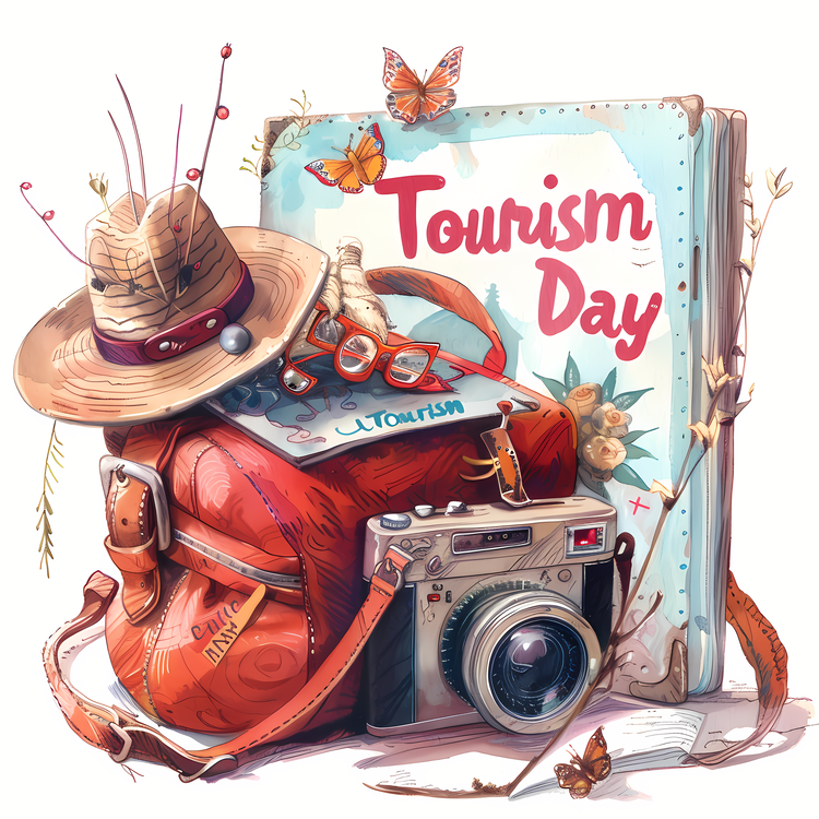 Tourism Day,Tourism,Vintage