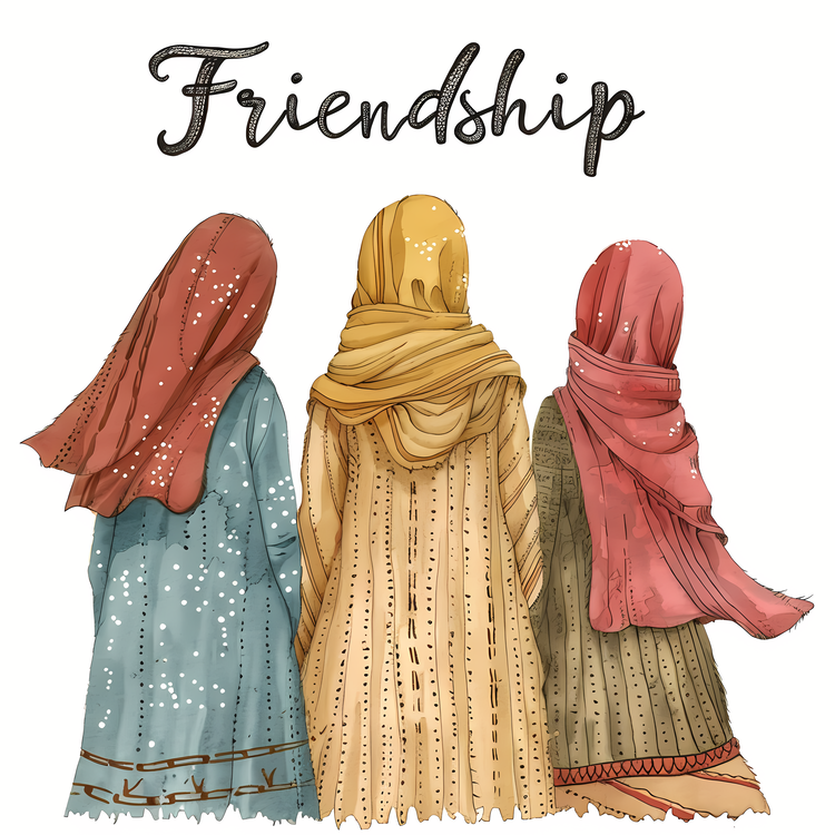 International Day Of Friendship,Muslim Women In Hijab,Clothing