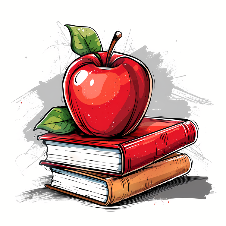 Teacher Appreciation Day,Apple,Books