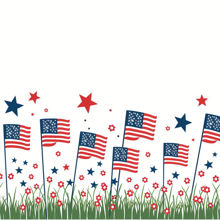 Memorial Day,American Flag,Waving Flags