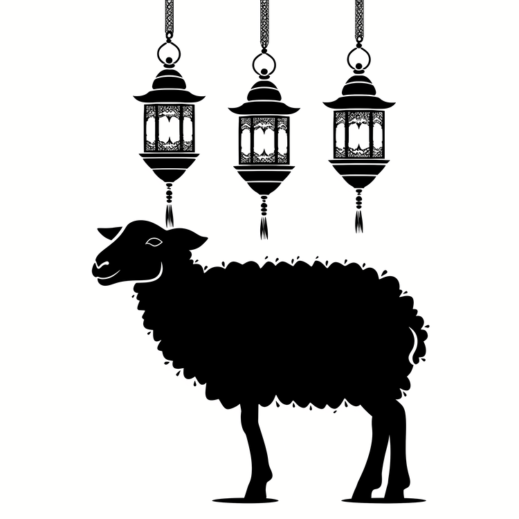 Eid Al Adha,Silhouette,Sheep