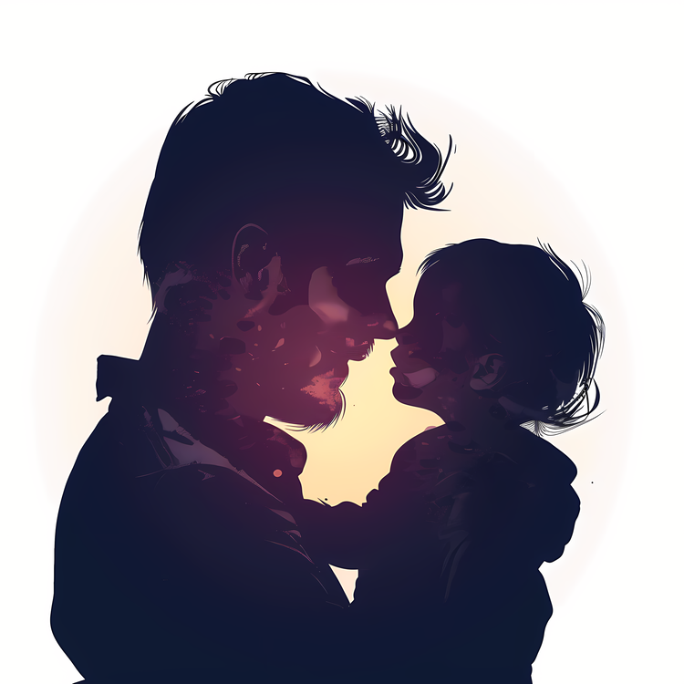 Fathers Day,Father And Son Silhouette,Human