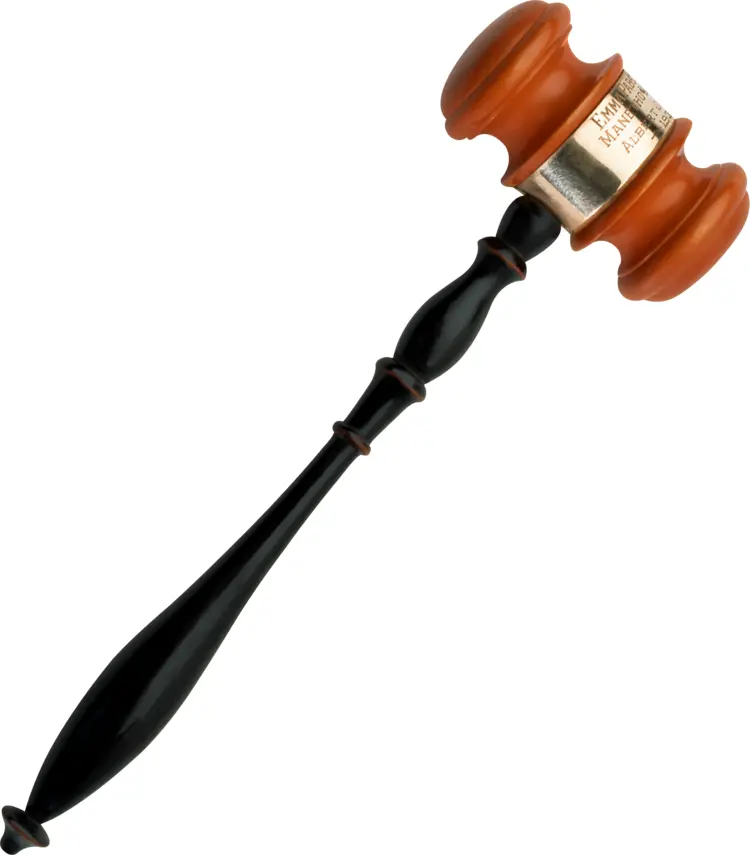 Wooden Gavel for Courtroom