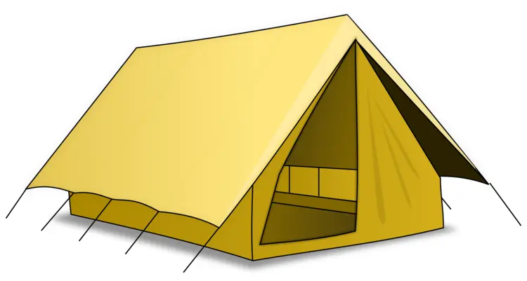 Yellow Camping Tent