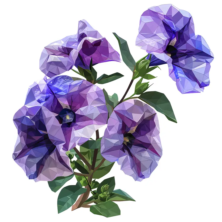 Purple Blossoming Flowers on Branch