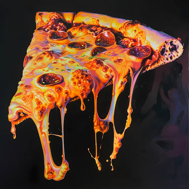 Delicious Pepperoni Pizza Slice