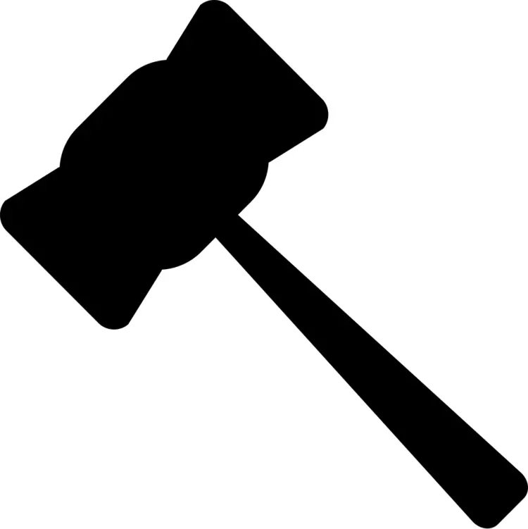 Black Gavel Silhouette