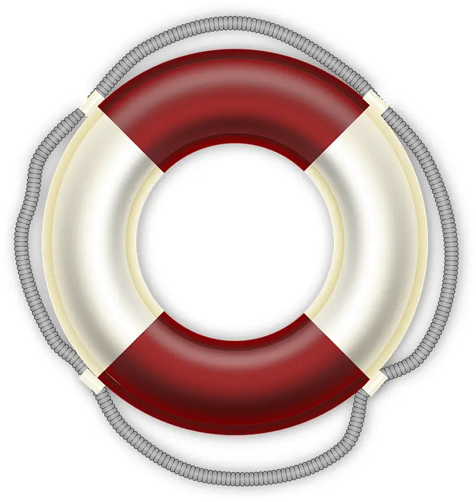 Red and White Lifebuoy for Water Safety