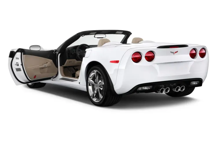 Stylish White Convertible Car