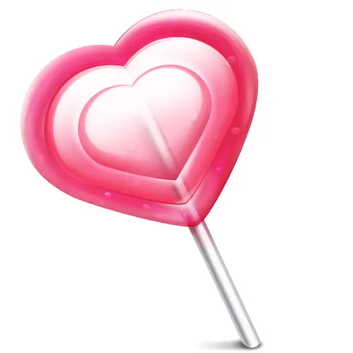 Heart-shaped Pink Lollipop