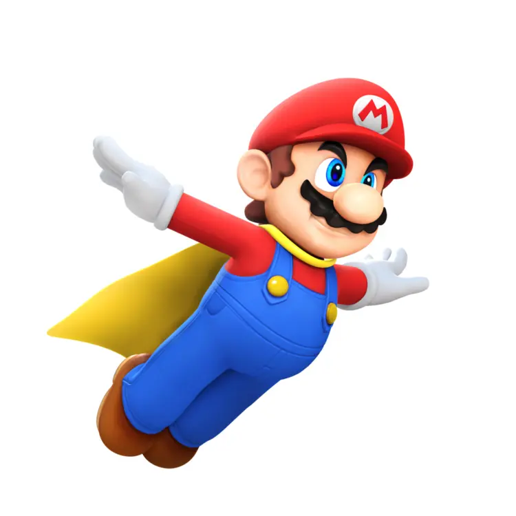 Mario Flying with Yellow Cape