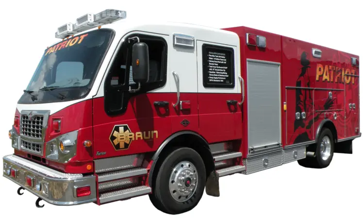 Red Fire Truck for Emergency Rescue
