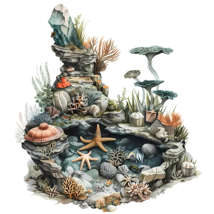 Detailed Underwater Illustration