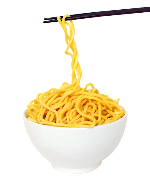 Noodles in Bowl with Chopsticks
