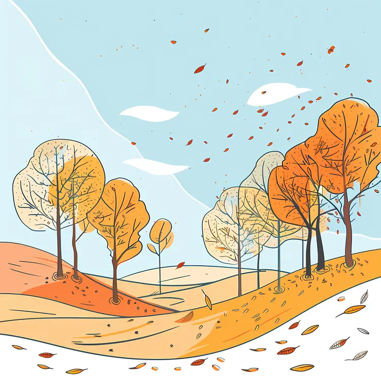 Autumn Landscape Illustration
