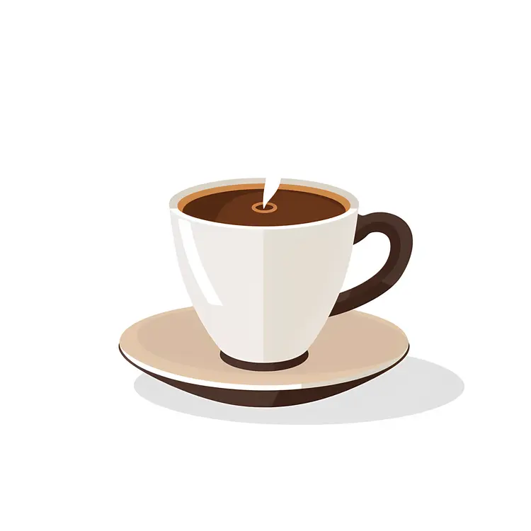 Steaming Coffee in a Cup