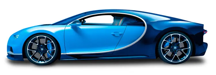 Blue Sports Car with Modern Look